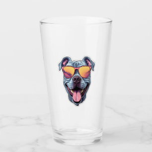 Lycklig Blue Pitbull War Sunglass Glaskopp