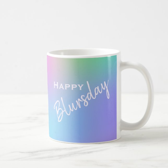 Lycklig Blursday Lundnyj tvåsidig Mugg (Höger)