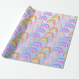 Lycklig Boho Rainbows & Big Blå himmel Presentpapper