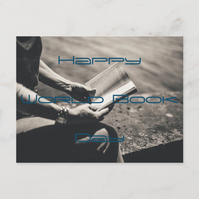 Lycklig, Bok-dagen Vykort (Framsida)