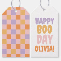 Lycklig Boo Day Checkered Halloween