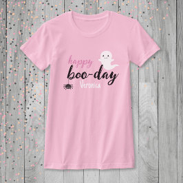 Lycklig Boo Day Halloween Birthday T Shirt