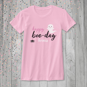 Lycklig Boo Day Halloween Birthday T Shirt