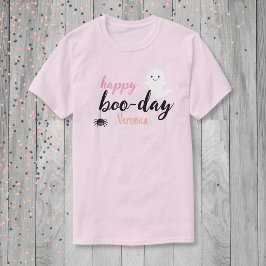 Lycklig Boo Day Halloween Birthday T Shirt