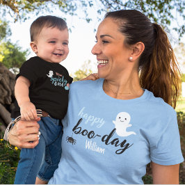 Lycklig Boo Day Halloween Birthday T Shirt