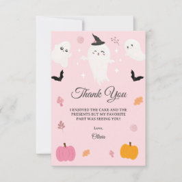 Lycklig Boo Day | Spooky BOO-dagen Firande Tack Kort
