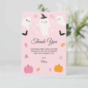 Lycklig Boo Day Spooky BOO-dagen Firande Tack Kort
