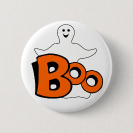 Lycklig Boo Ghost Knapp