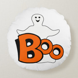 Lycklig Boo Ghost Rund Kudde