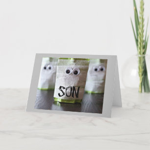 LYCKLIG "BOO" HALLOWEEN TILL VÅRT ***SON*** KORT