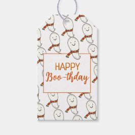Lycklig Boo-thday Birthday Presentetikett