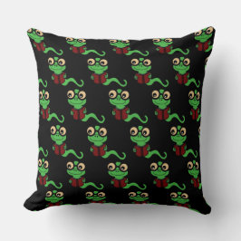Lycklig Bookworm Black Kudde