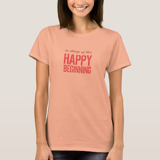 Lycklig, början t-shirt (Framsida)