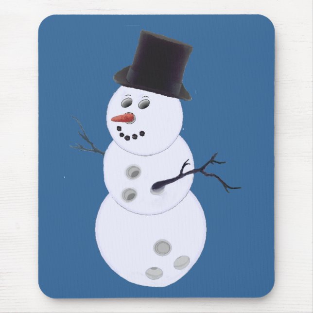 Lycklig Bowlidays Snögubbe Musmatta (Framsidan)