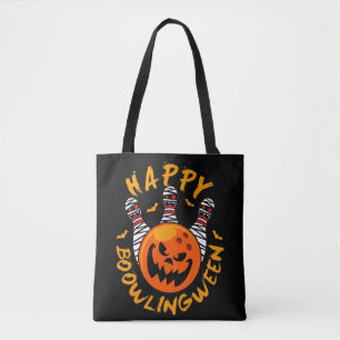 Lycklig Bowlingween Halloween Bowling Tygkasse