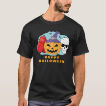 Lycklig Boxing Halloween - Spooky Skull och Pumpki