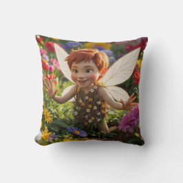 Lycklig Boy Fairy Kudde