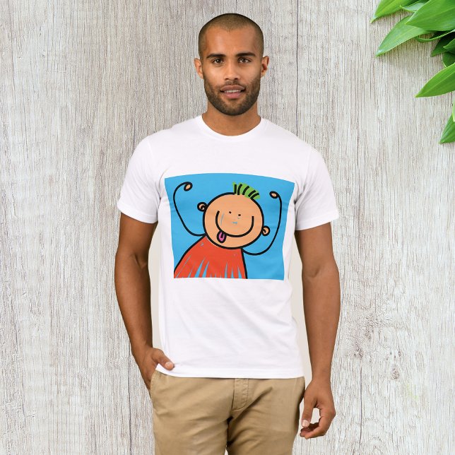 Lycklig Boy Manar T-Shirt (Skapare uppladdad)