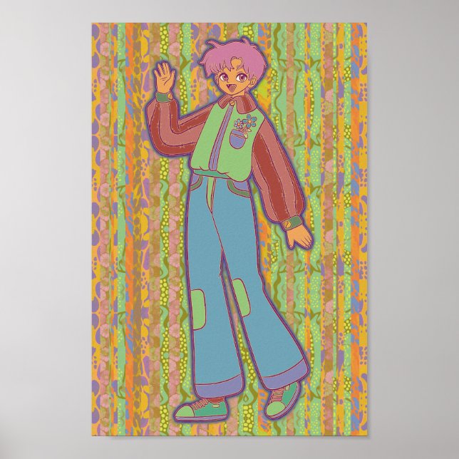 Lycklig Boy Poster (Framsidan)