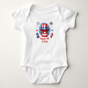 Lycklig brandmän 4:e juli t shirt
