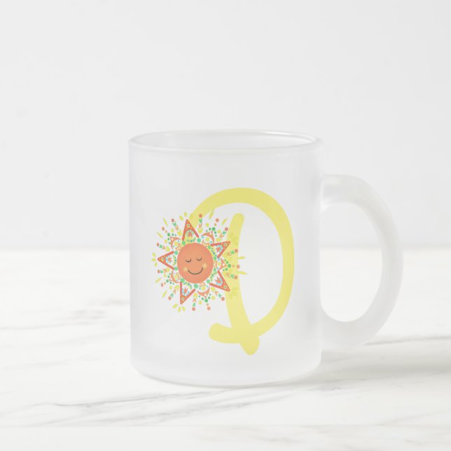 Lycklig bränsle ’D’ Frostad Glasmugg (Höger)