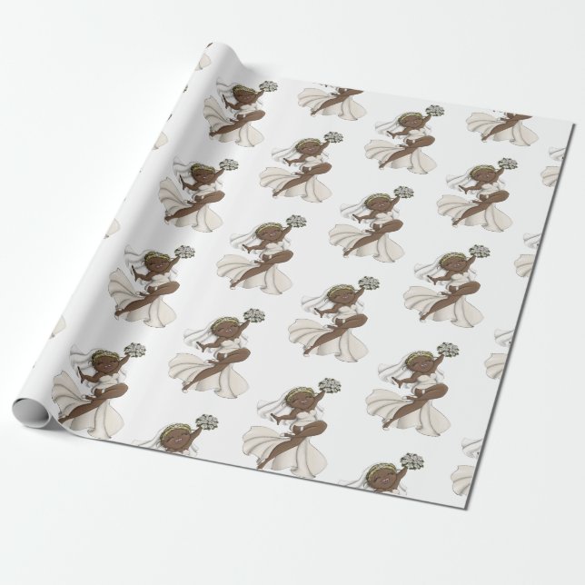 Lycklig Bride 02 Presentpapper (Utrullad)