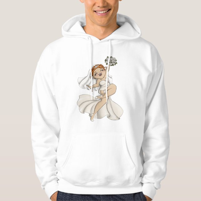 Lycklig Bride 03 Hoodie (Framsida)