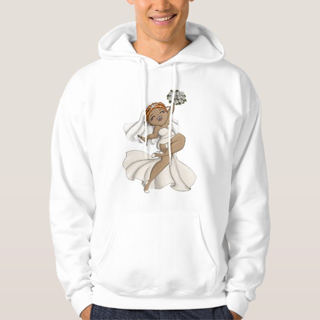 Lycklig Bride 03 Hoodie (Framsida)
