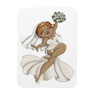 Lycklig Bride 03 Magnet