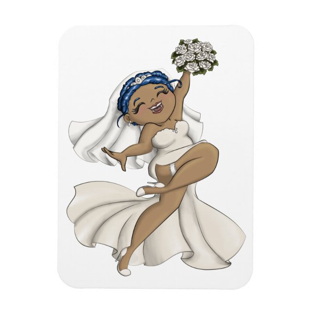 Lycklig Bride 07 Magnet (Vertikal)