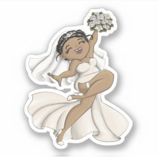 Lycklig Bride 11 Klistermärken