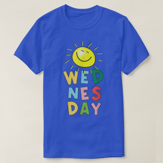 Lycklig Bright Sunny onsdag T-Shirt (Design framsida)