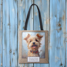 Lycklig Bright Yorkie Yorkshire Terrier Hund Namn