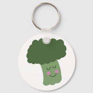 Lycklig Broccoli Nyckelring