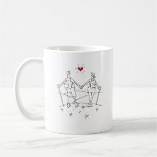 Lycklig Bröllop, högljudd årsdag Kaffemugg