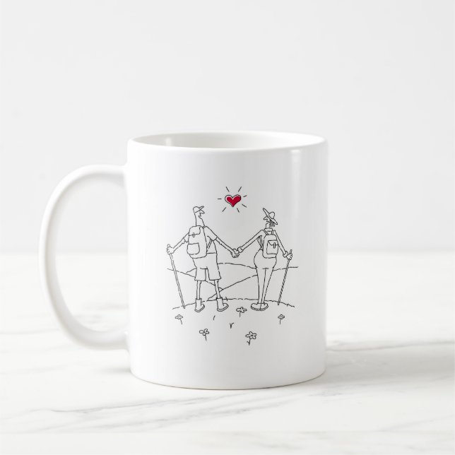 Lycklig Bröllop, högljudd årsdag Kaffemugg (Vänster)