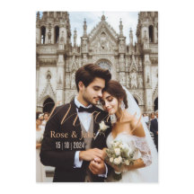 Lycklig, bröllop-kort