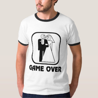 Lycklig Bröllop-spel över Bachelor T-Shirt