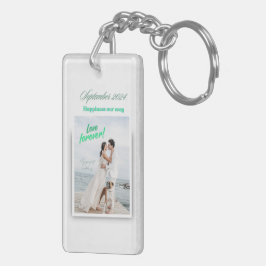 Lycklig Bröllop Vision Board Acrylic Keychain