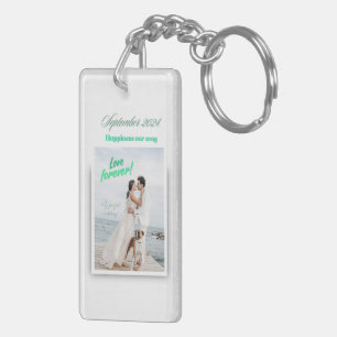 Lycklig Bröllop Vision Board Acrylic Keychain