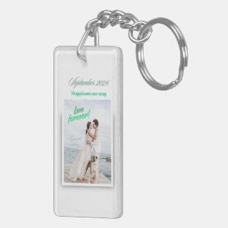 Lycklig Bröllop Vision Board Acrylic Keychain