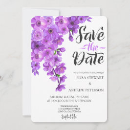 Lycklig Bröllops Romantisk Blommig Bröllop Inbjudningar