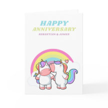 Lycklig bröllopsdagUnicorn för grattis