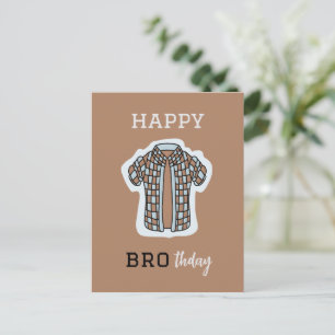 Lycklig BROthday Birthday Card Vykort