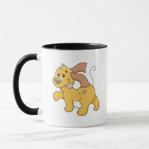 Lycklig Brown Hund Tshirts och presenter Mugg