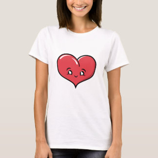 Lycklig Buble Heart Design T-Shirt