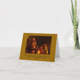 Lycklig Buddha-anteckningskort Kort