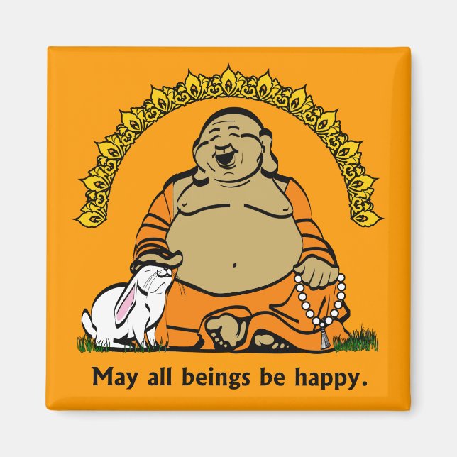 LYCKLIG BUDDHA MAGNET (Framsidan)