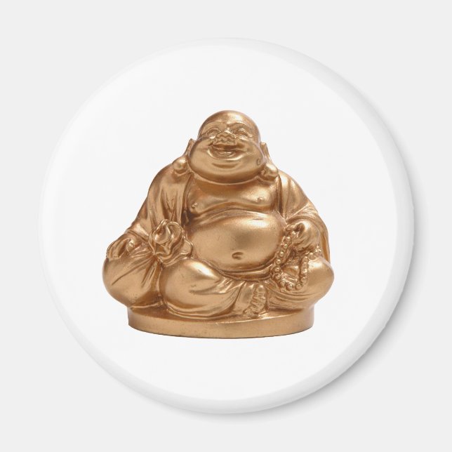 Lycklig Buddha Magnet (Framsidan)