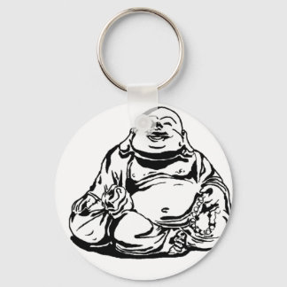 Lycklig Buddha Nyckelring